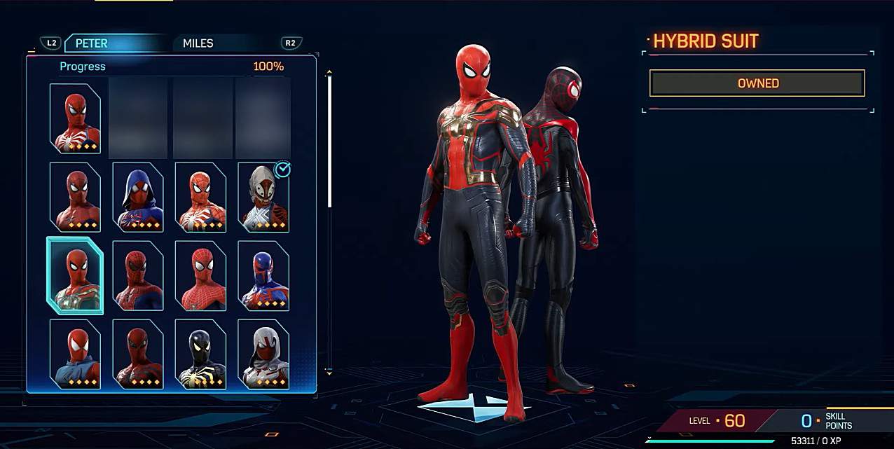Hybrid spiderman 2 Suit