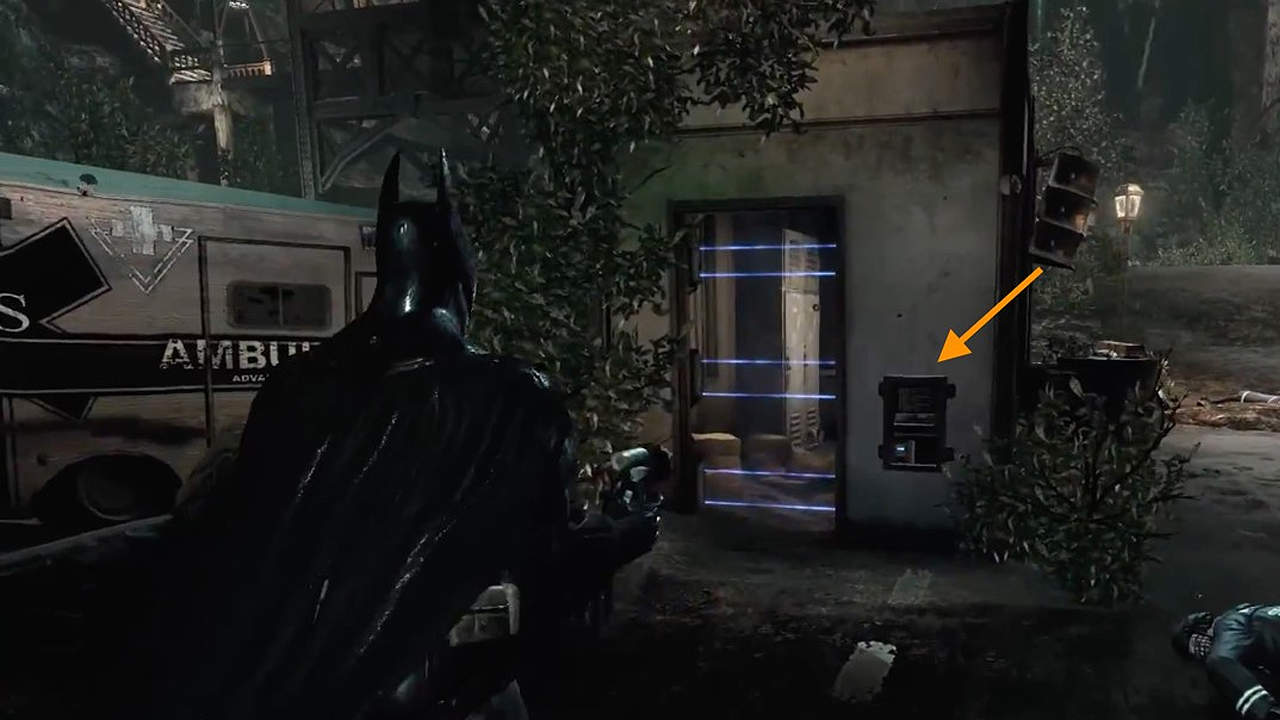 One of the few secrets maps that you can get early in Batman: Arkham Asylum. 