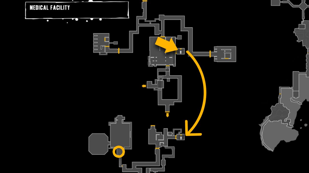 For this secrets map, you need to go to the same room where Commissioner Gordon was being held as a hostage. 