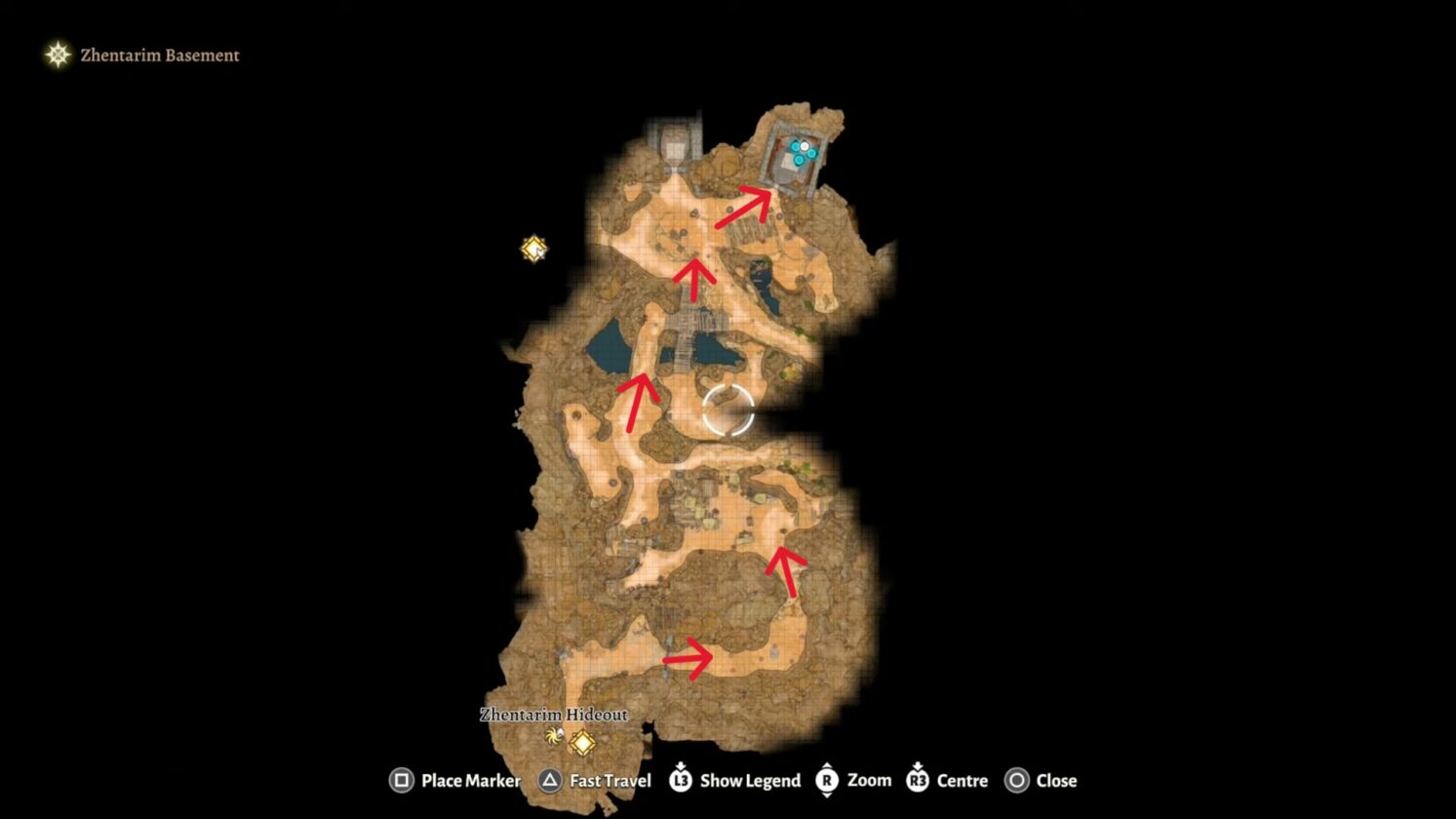 Map location of Abyss Beckoners