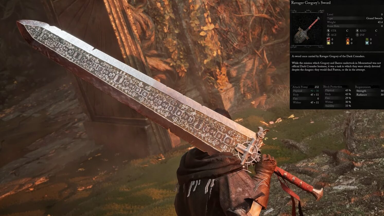 Ravager Gregory's Sword
