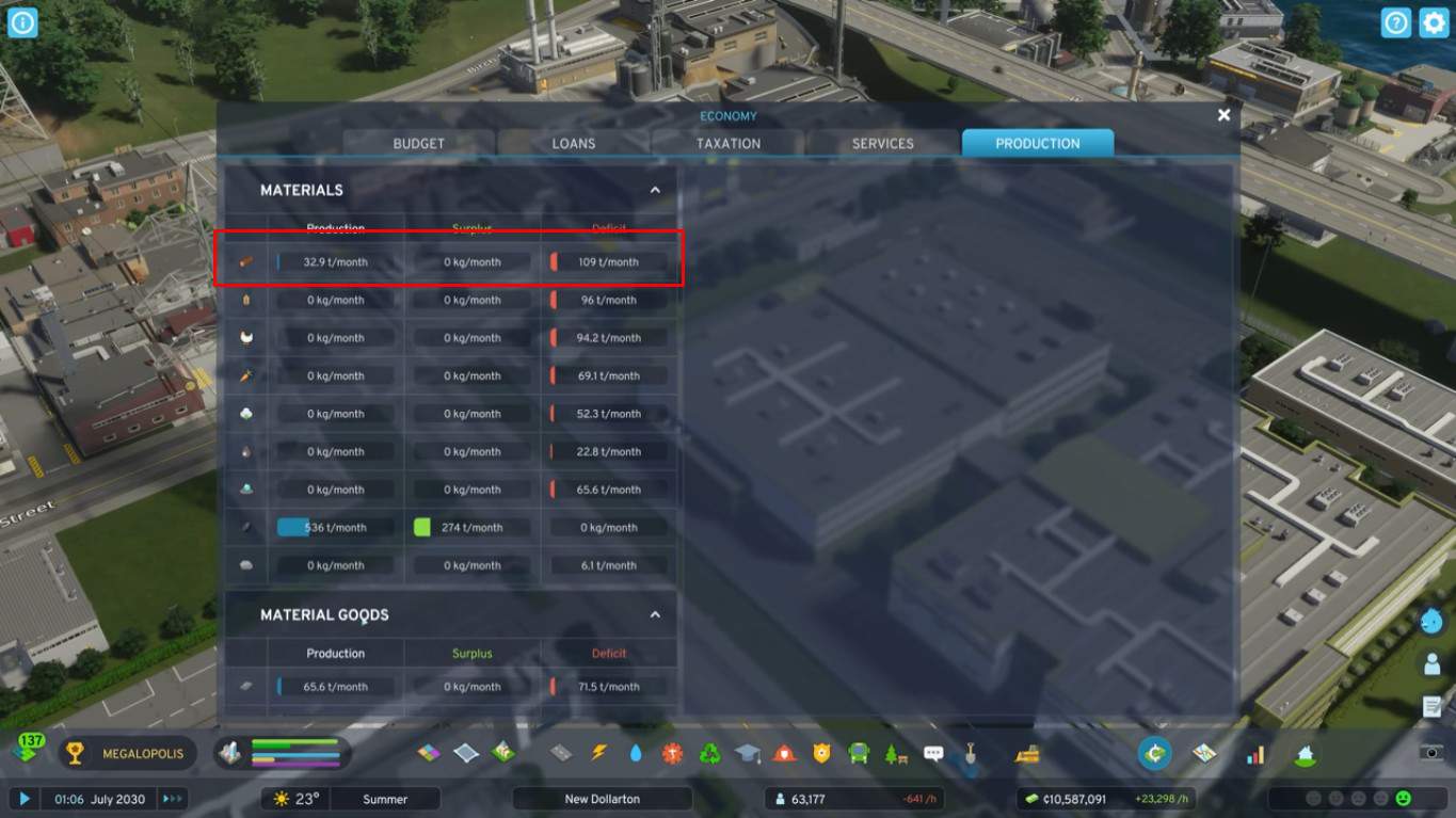 Trade wood in Cities Skylines 2