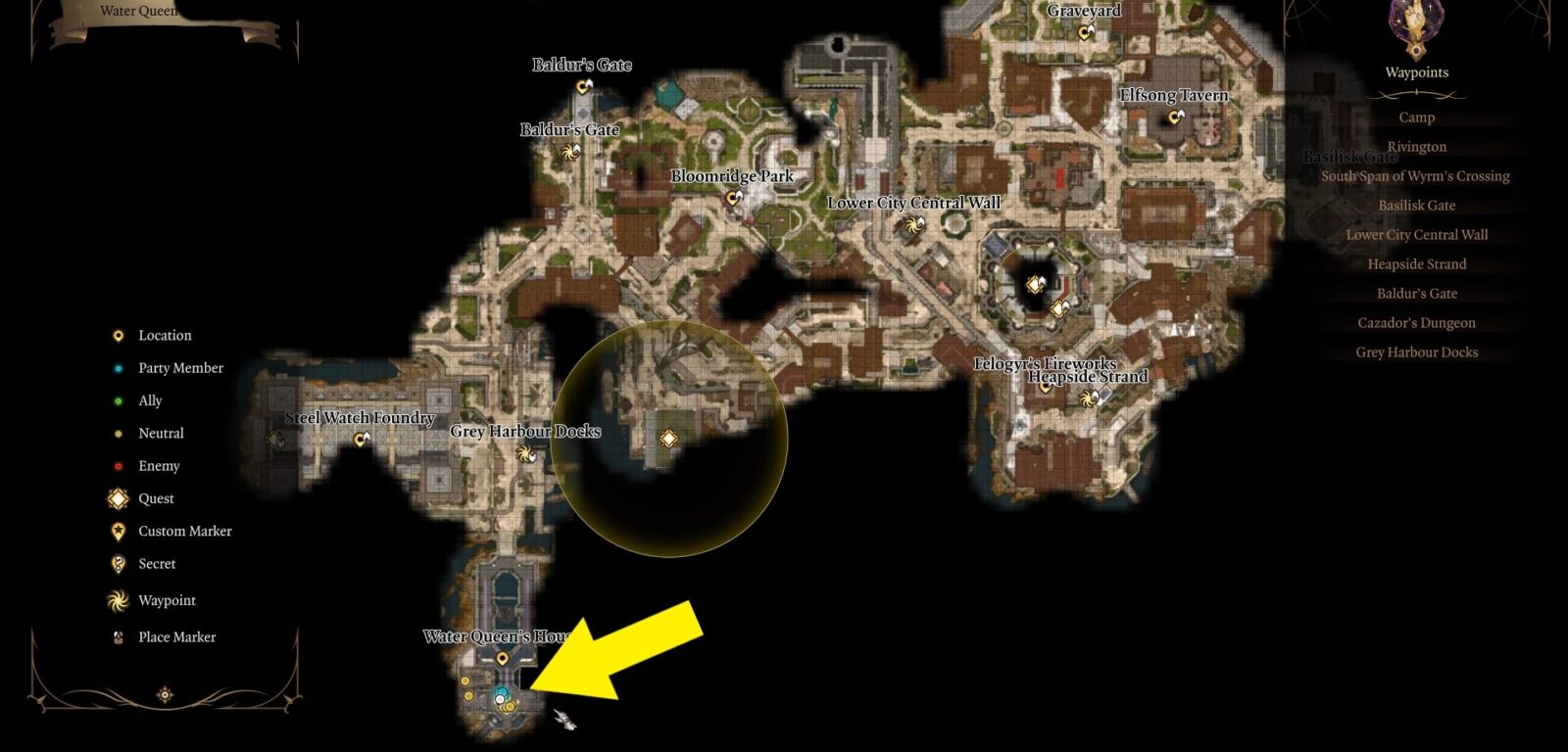 BG3 Avenge the Drowned quest location