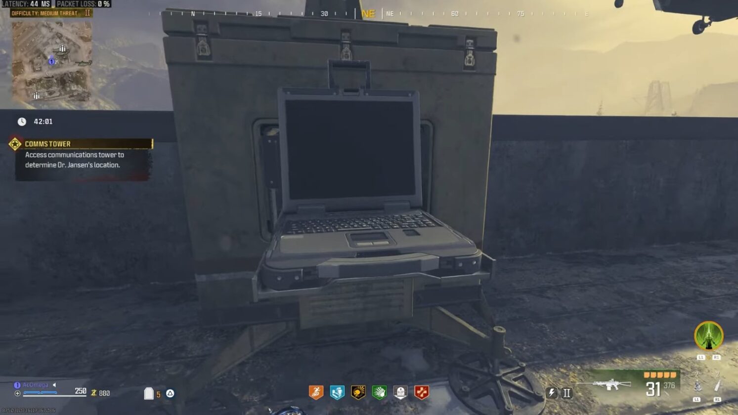 Communication Tower laptop in MW3 Zombies extraction mission