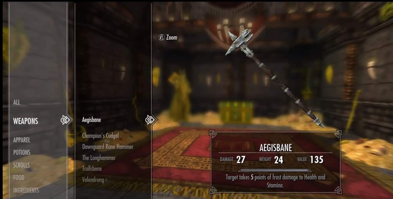 Aegisbane two handed weapon