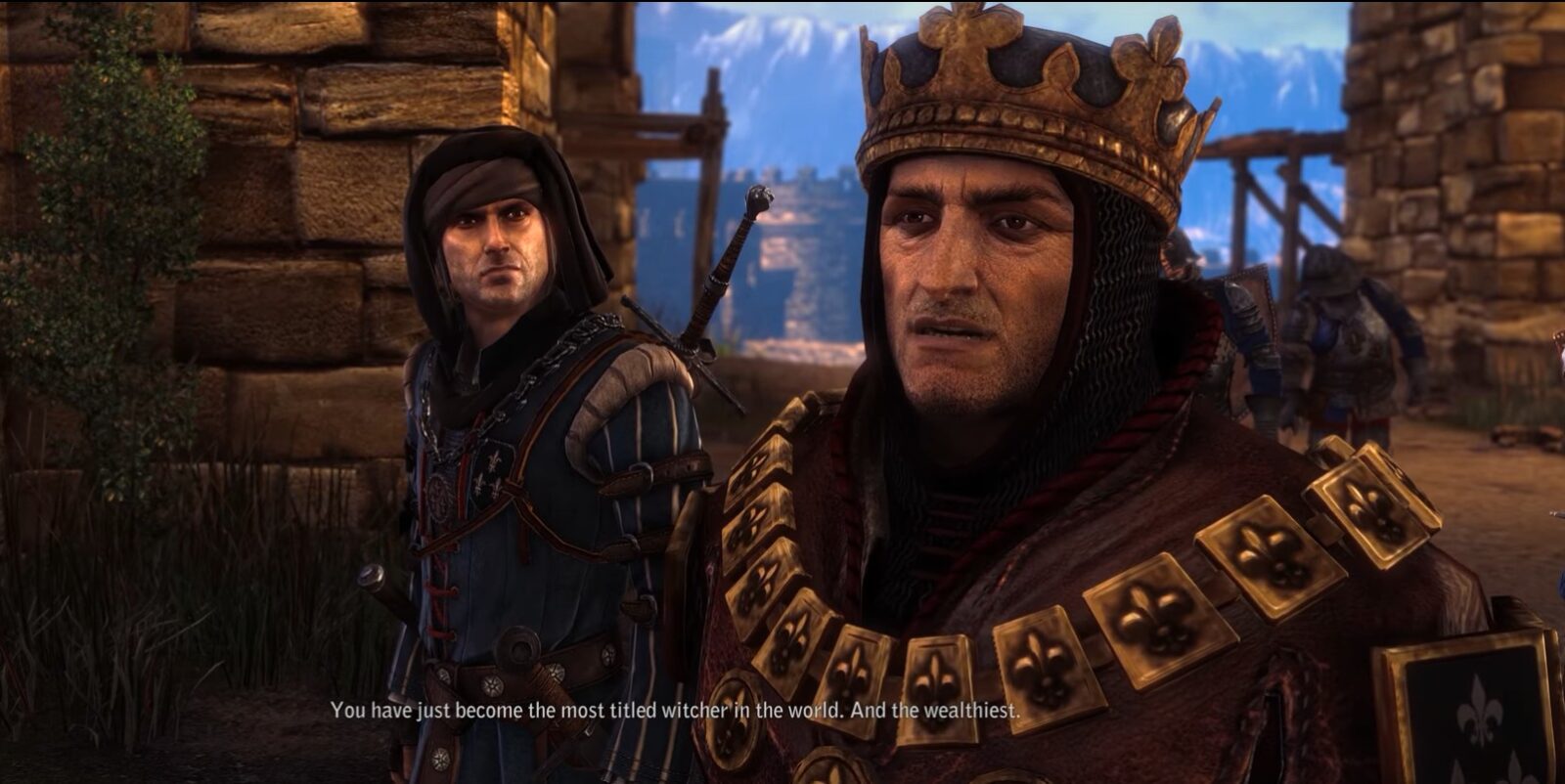 Meet with King Foltest in The Witcher 2