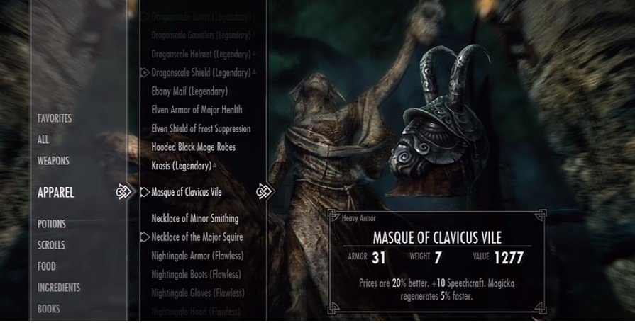masque of clavicus vile