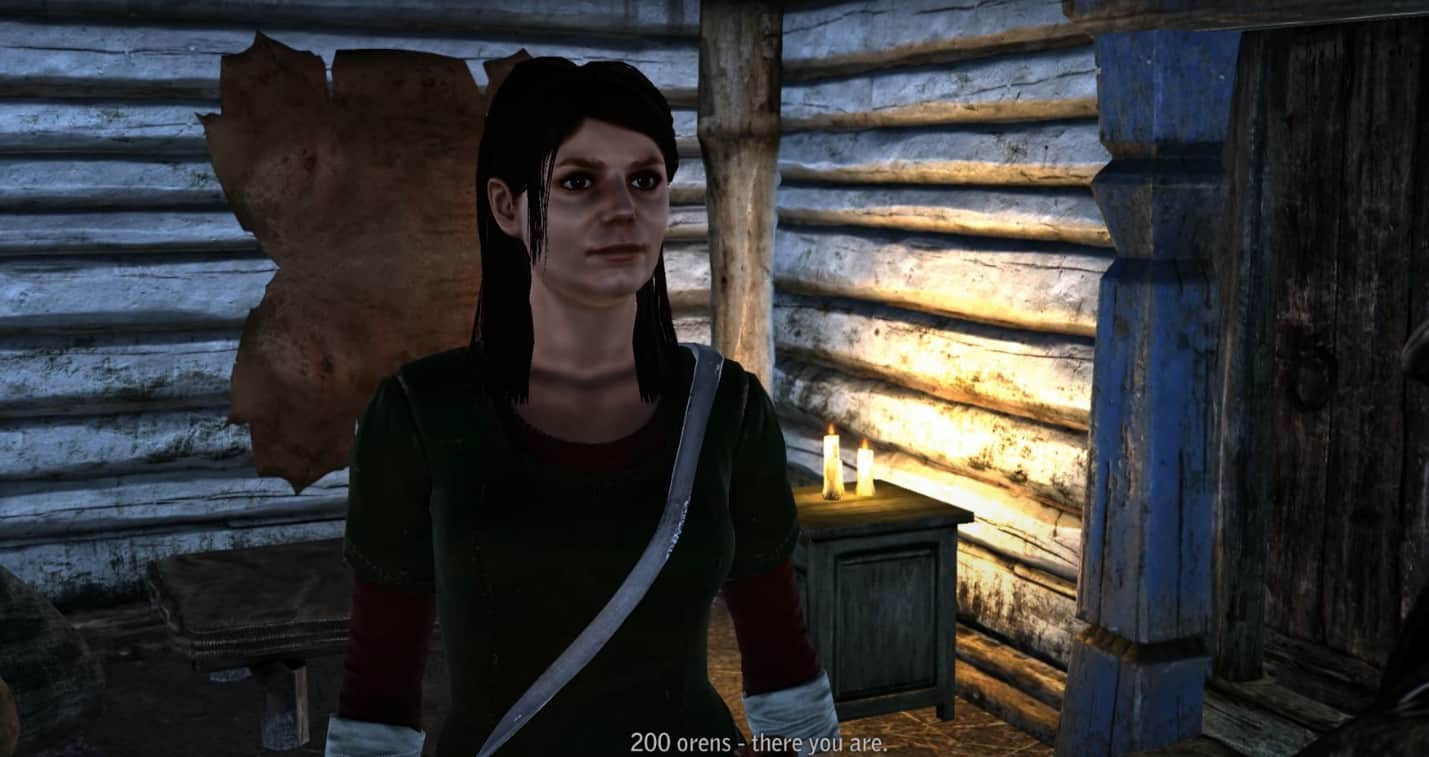 Selling the Amulet to Anezka in The Witcher 2