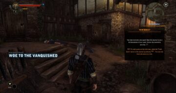 Woe To The Vanquished quest in The Witcher 2