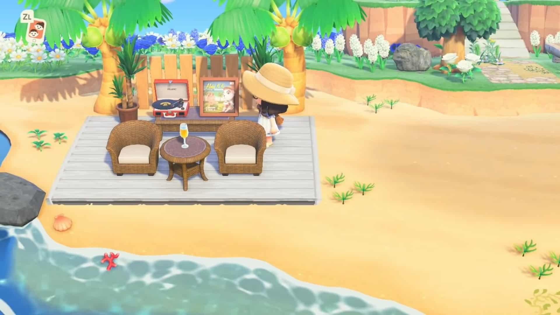 Beach Seating Area in ACNH