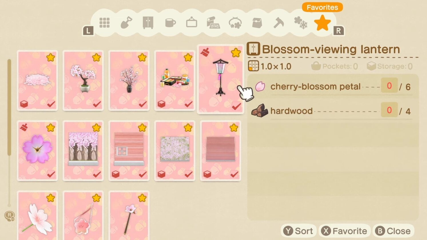 Cherry-blossom DIY recipe in Animal Crossing New Horizons