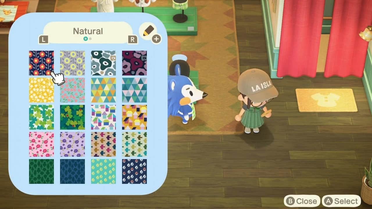 Patterns in Animal Crossing New Horizons