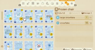 Snowflake DIY Recipes in ACNH