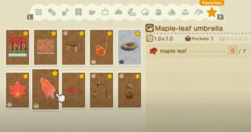 Animal Crossing New Horizons Maple Leaf DIY Recipes