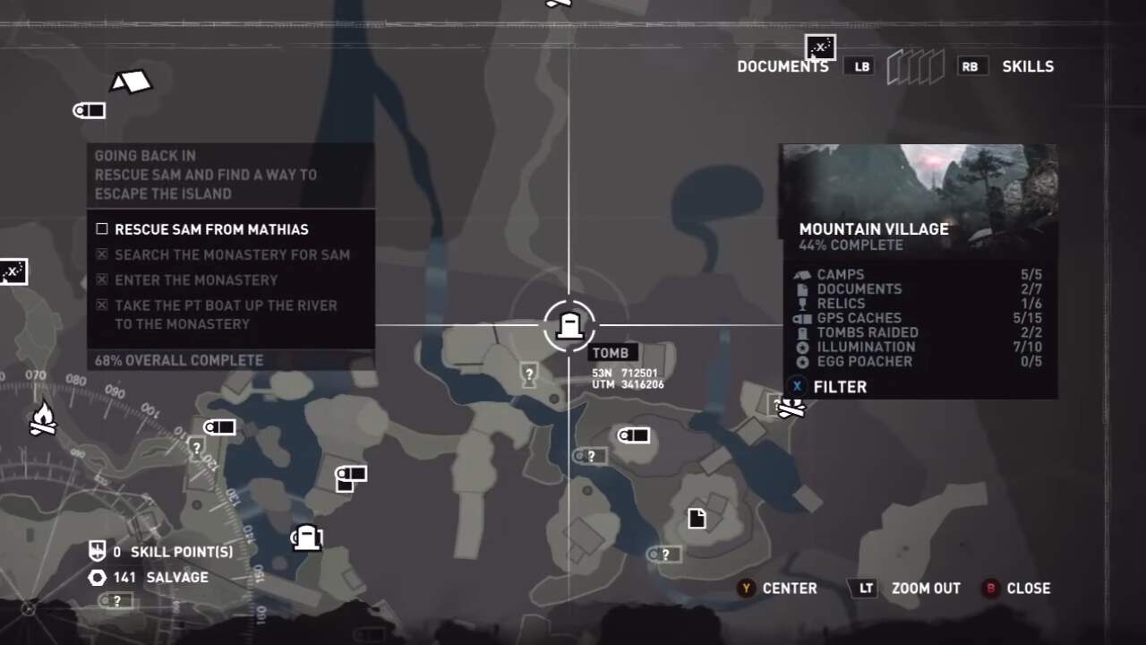 Tomb Raider hall of ascension location on the map