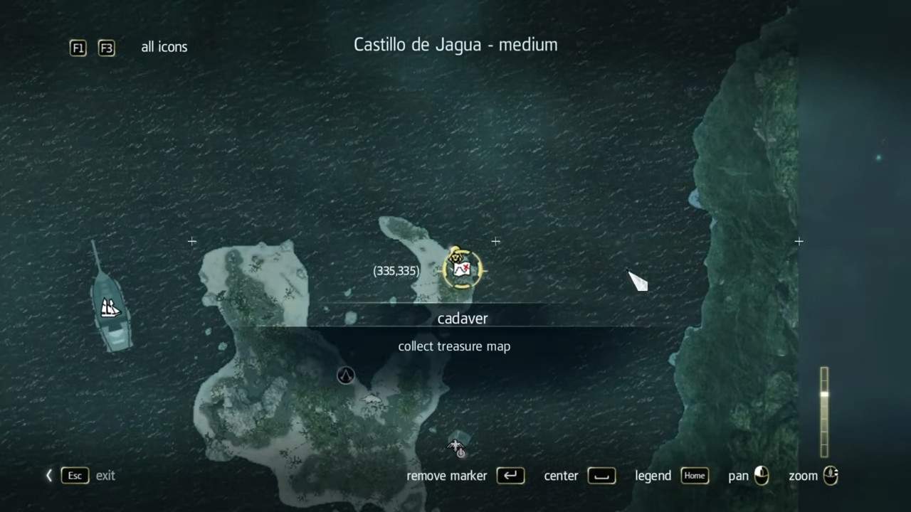 assassin's creed black flag treasure maps number 4
