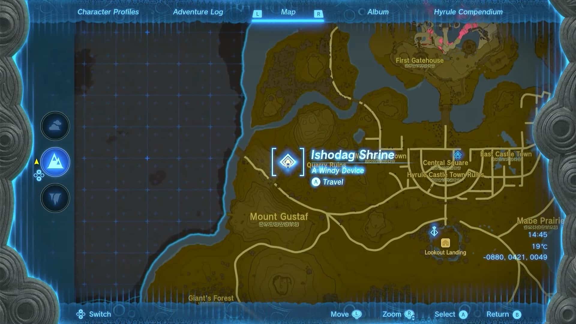 Zelda: TotK Ishodag Shrine location