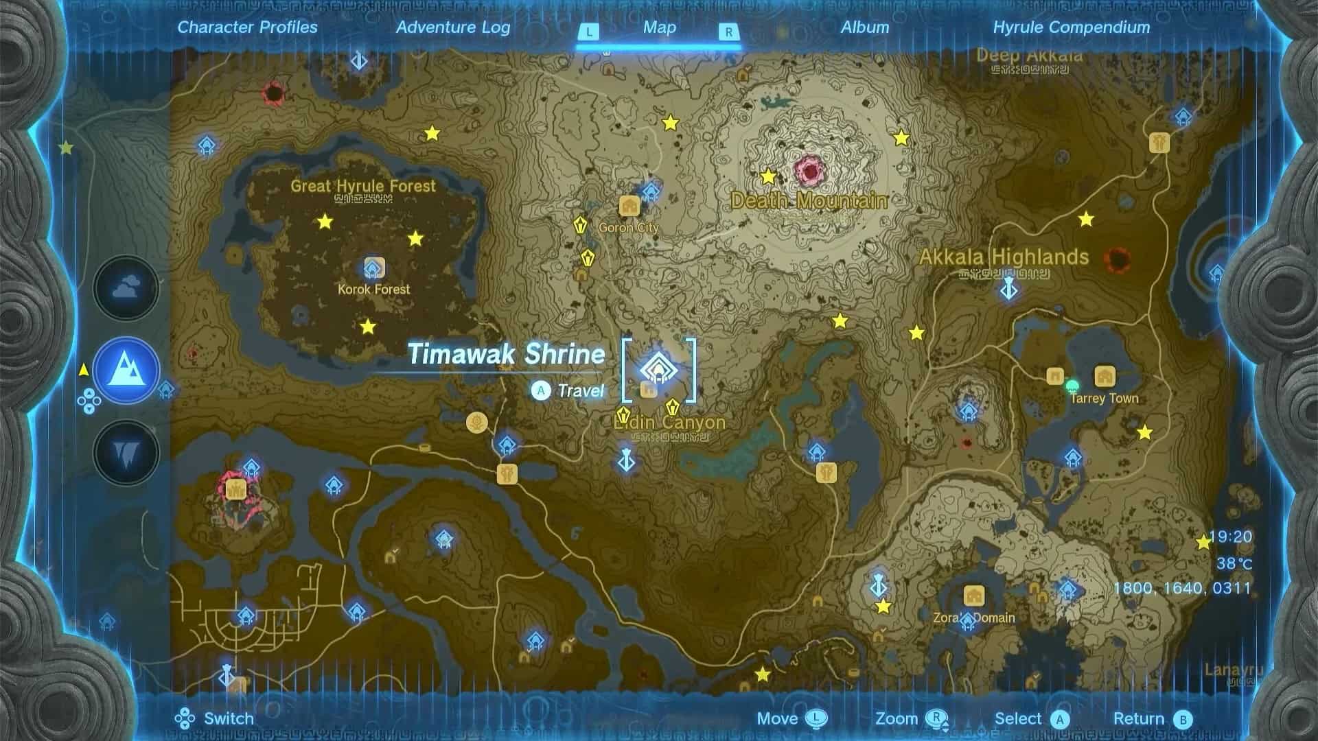Zelda: TotK Timawak Shrine location