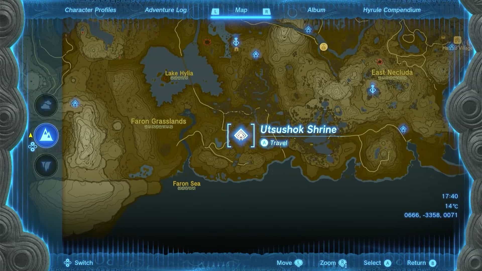 Zelda: Totk Utsushok Shrine Location