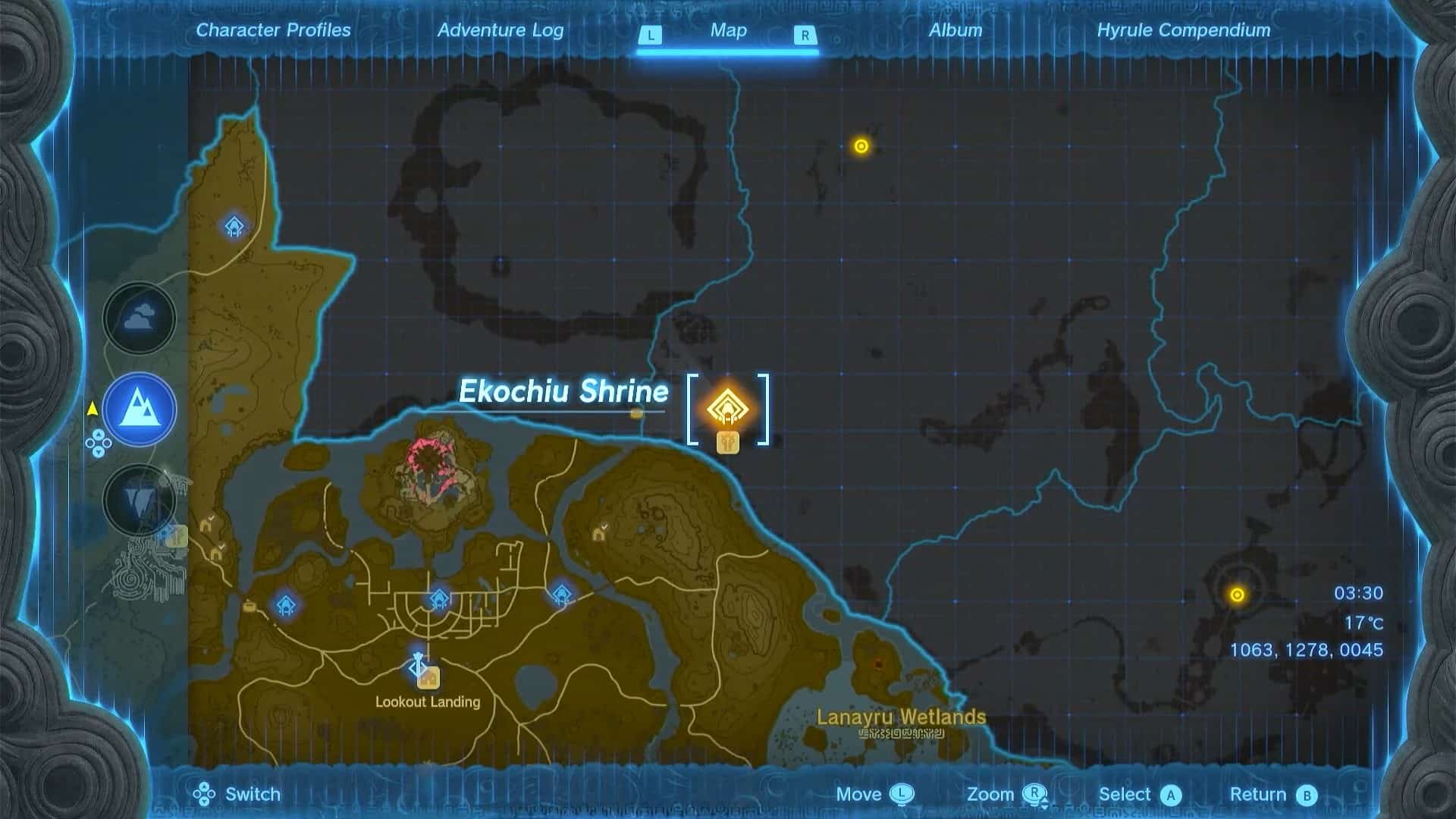 Zelda: TotK Ekochiu Shrine Location