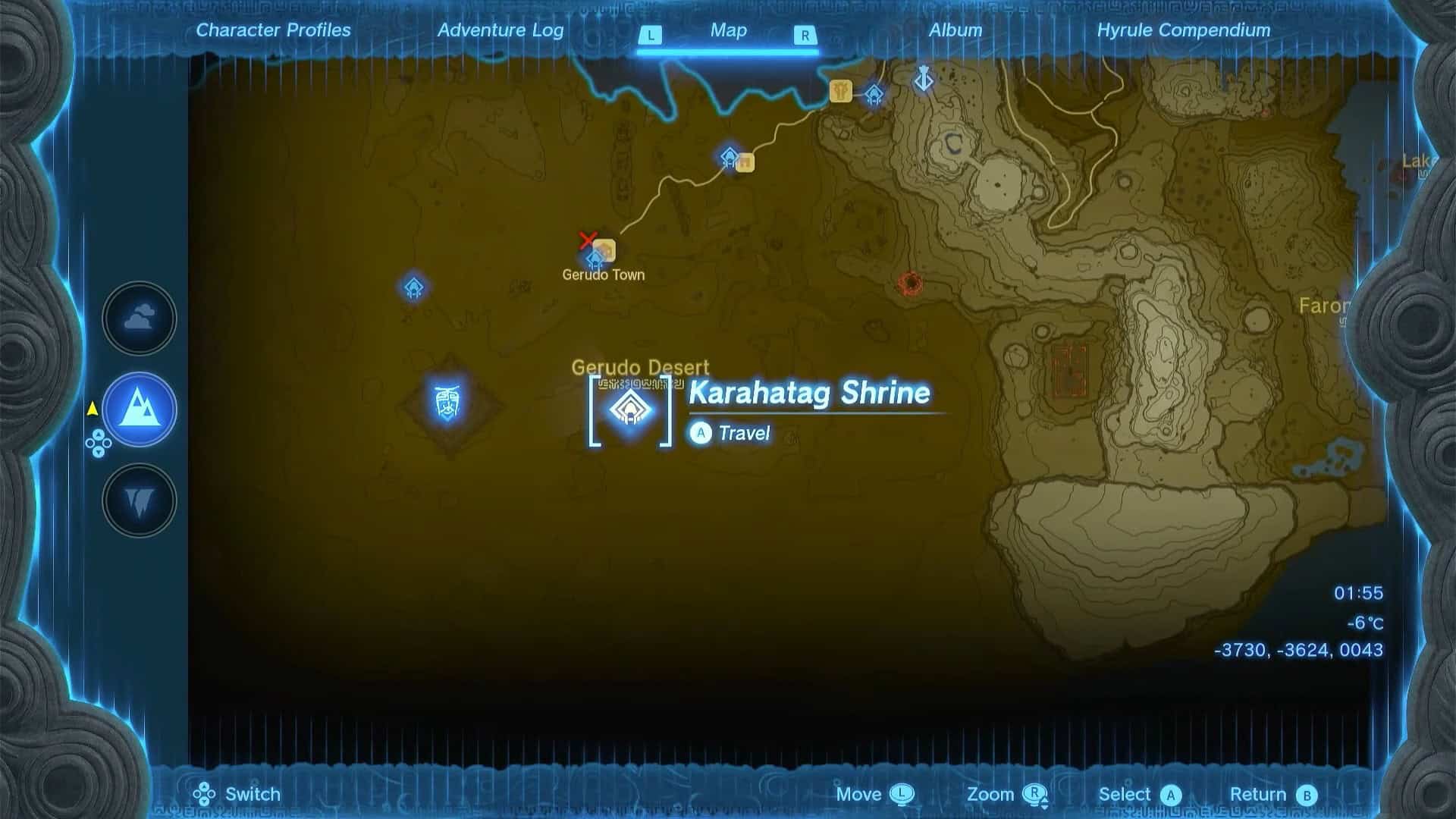 Zelda: TotK Karahatag Shrine location