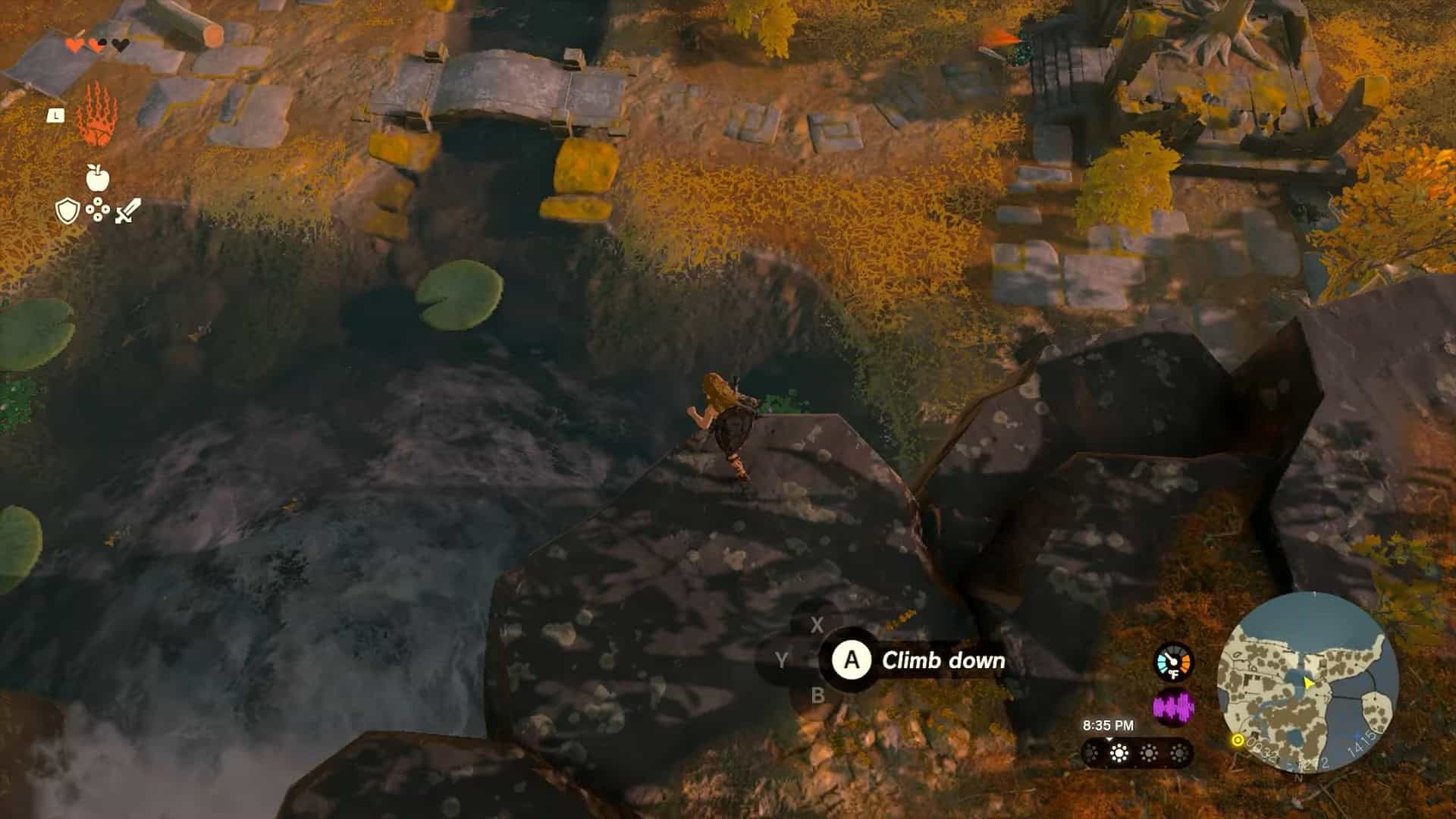 Zelda: Totk ins Wasser tauchen