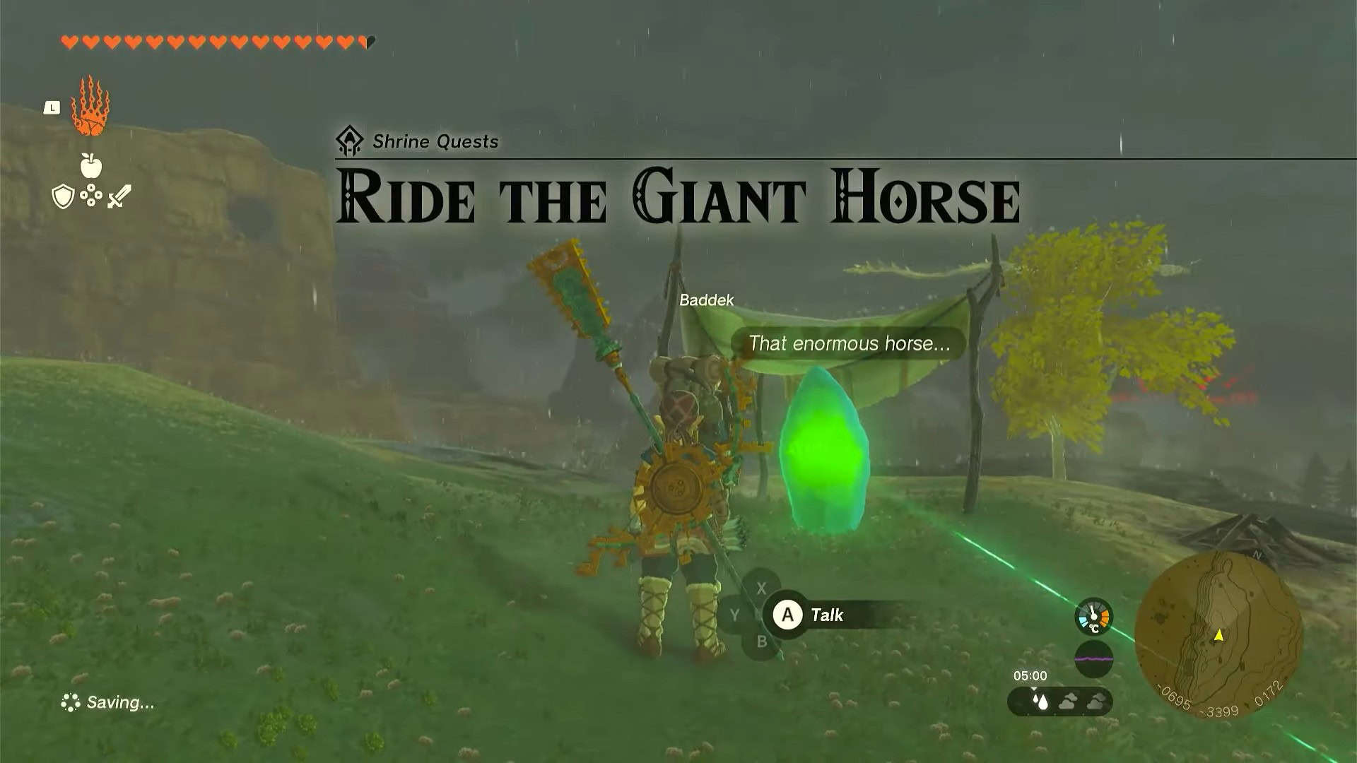 Zelda: Totk reite auf dem Riesenpferd