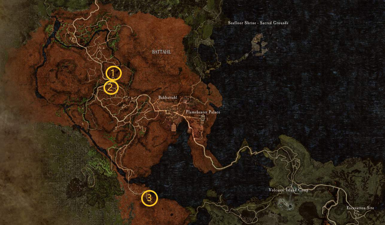 Battahl Riftstones Locations in Dragon's Dogma 2