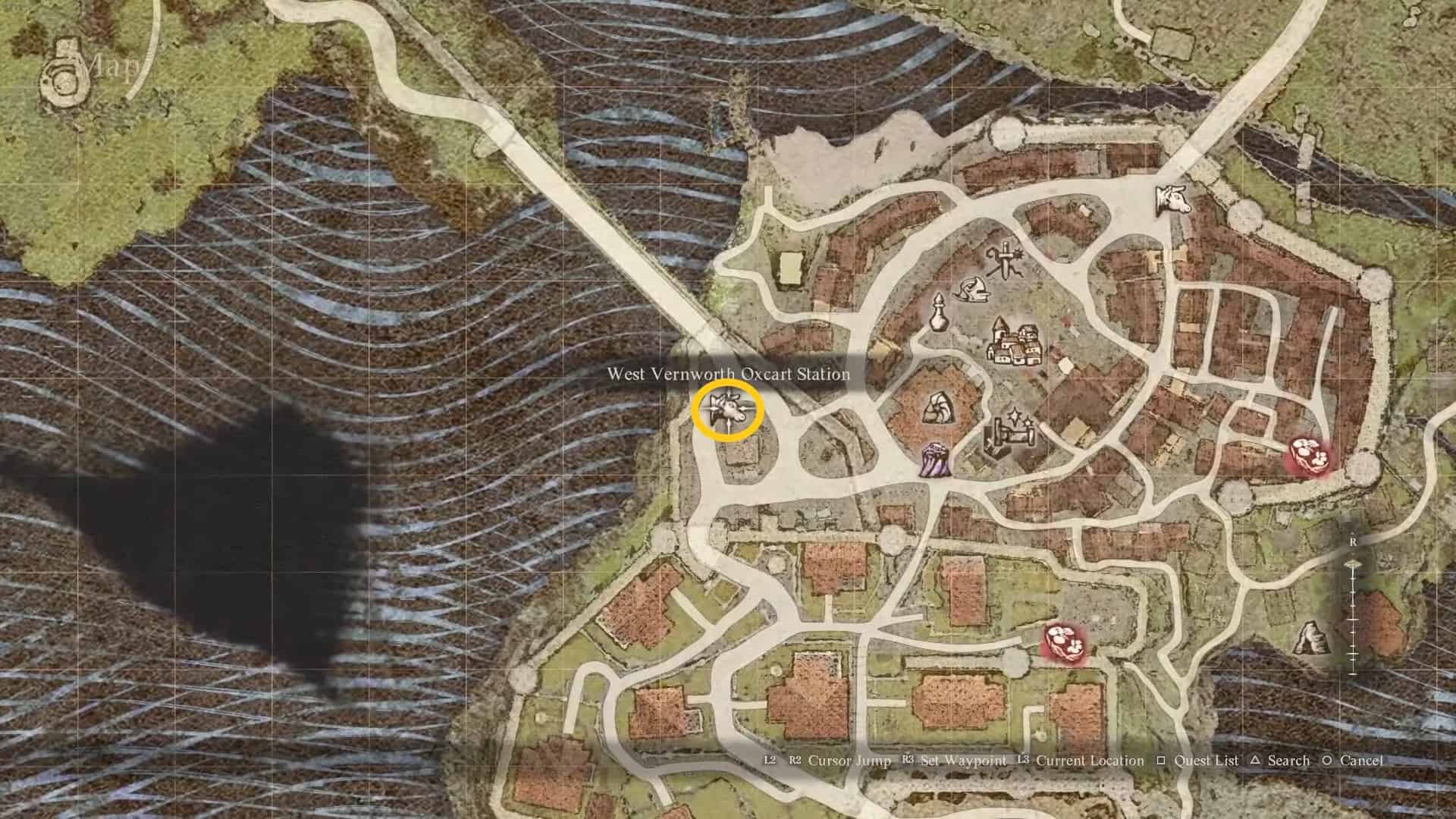 West vernworth Oxcart Station location in Dragon's Dogma 2