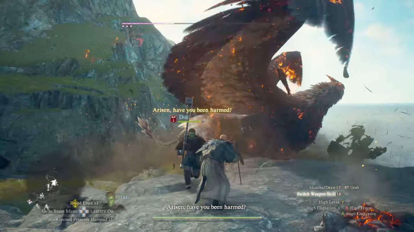 dragon's dogma 2 griffin fight 1