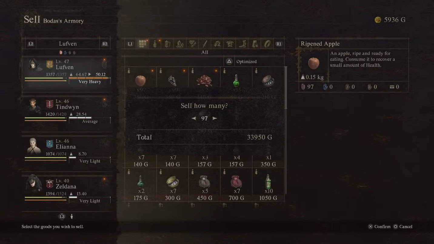 sell rare fruit to farm gold in Dragon's Dogma 2
