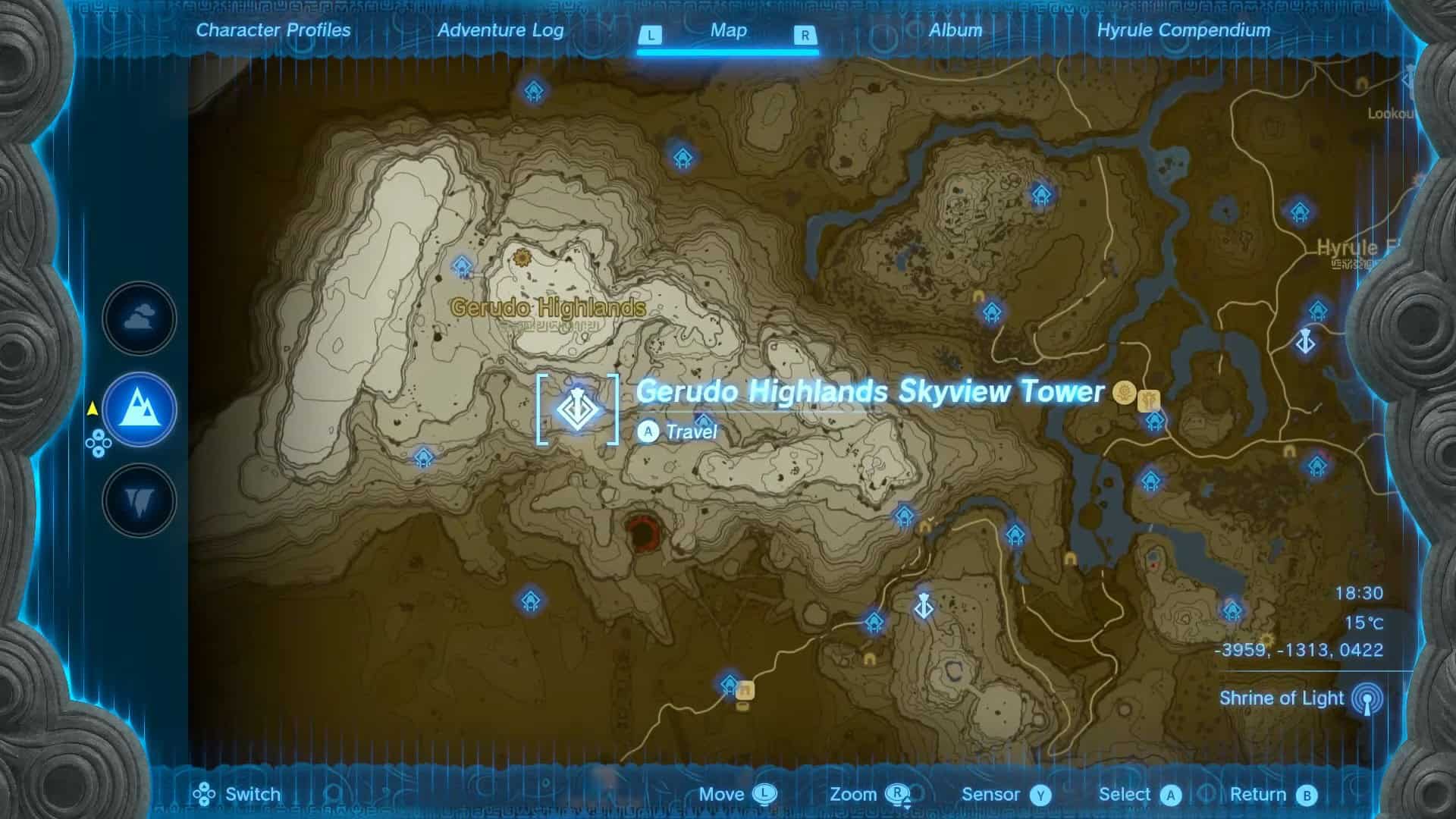 Zelda: Totk Gerudo Highlands Skyview Tower